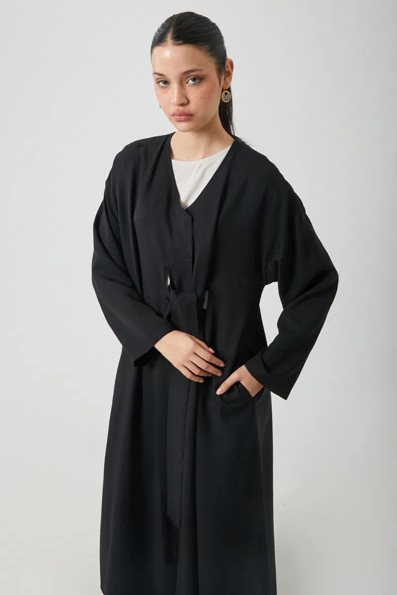 Kruvaze Tensel Takım Siyah