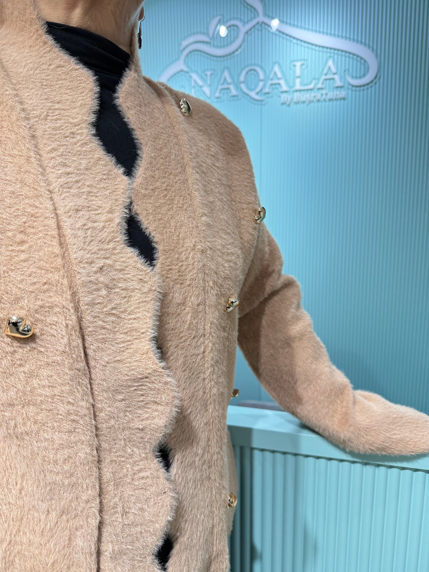 Düğme Detaylı Yumoş Hırka