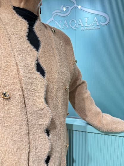 Düğme Detaylı Yumoş Hırka