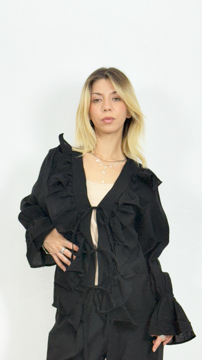 Fırfır Detaylı Bluz