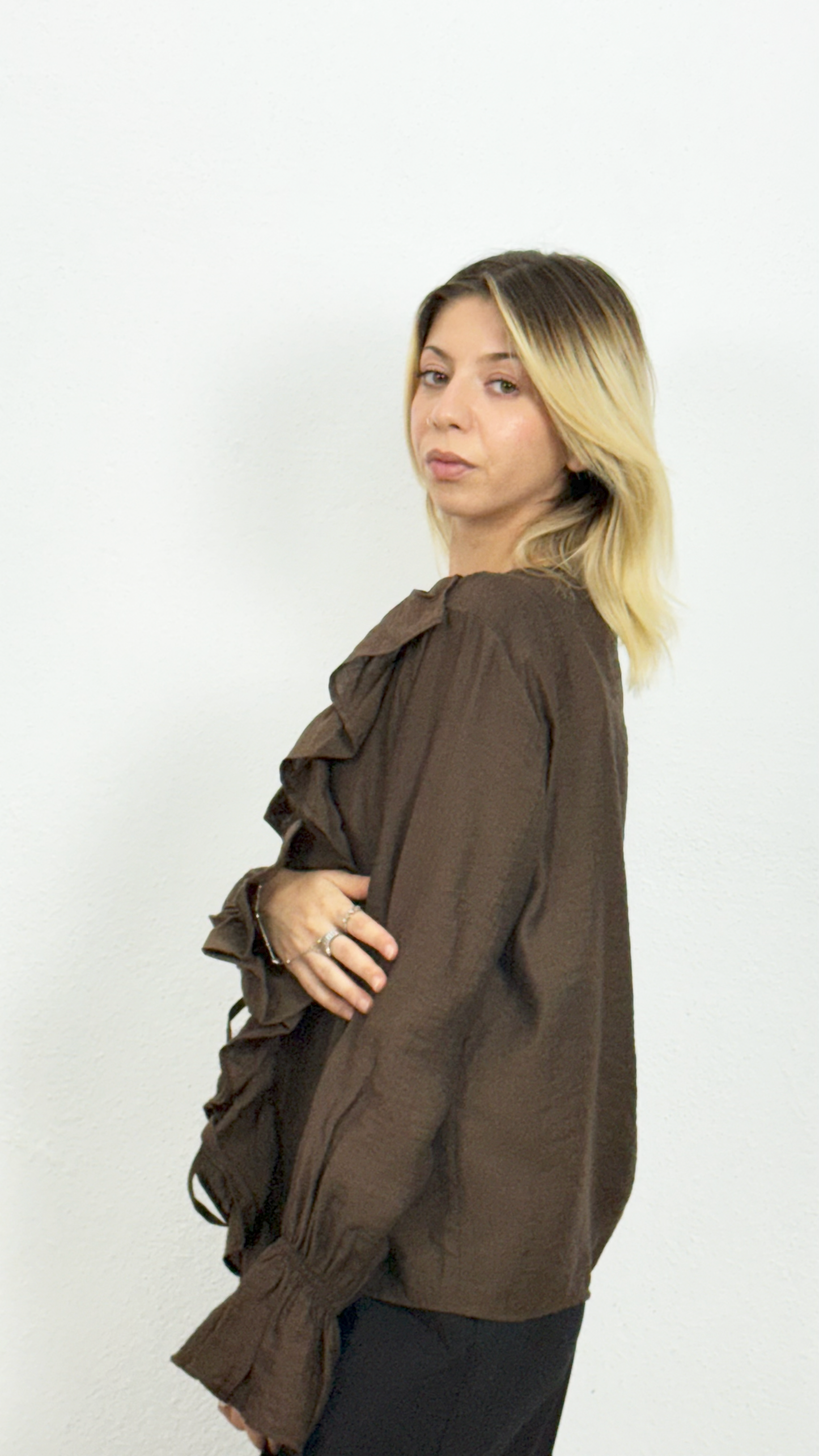 Fırfır Detaylı Bluz