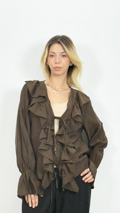 Fırfır Detaylı Bluz