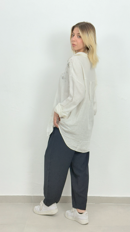 Taş Detaylı Gömlek