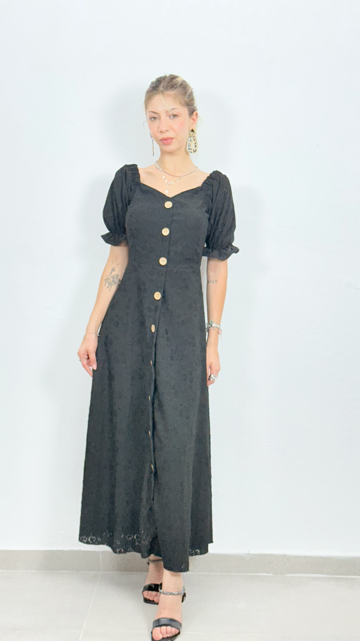 Önü Düğmeli Elbise