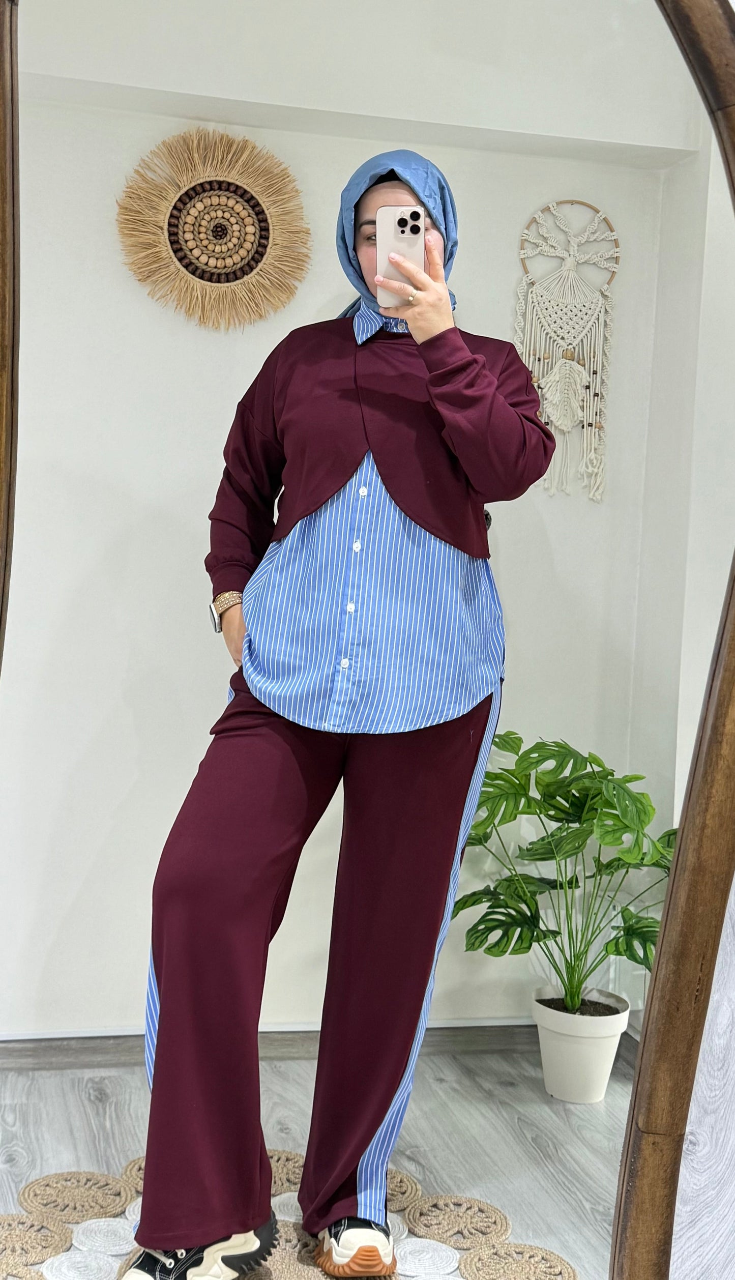 Pelerin Detaylı 3’lü Takım