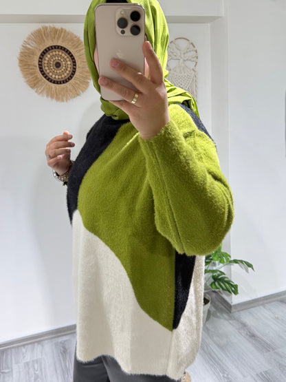 Bisiklet Yaka Triko Kazak