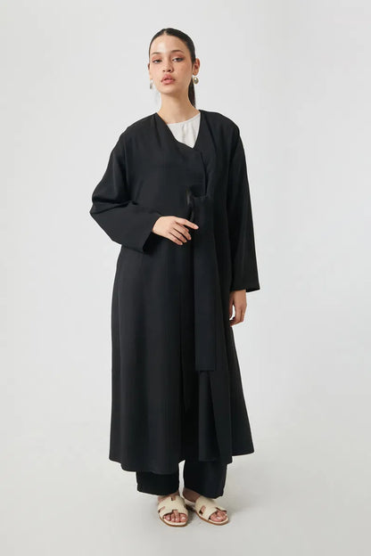 Kruvaze Tensel Takım Siyah