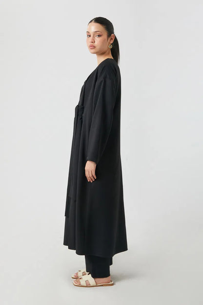 Kruvaze Tensel Takım Siyah