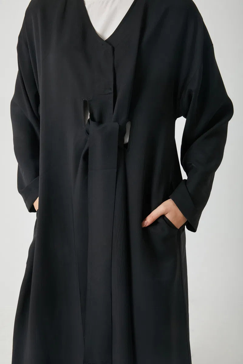 Kruvaze Tensel Takım Siyah