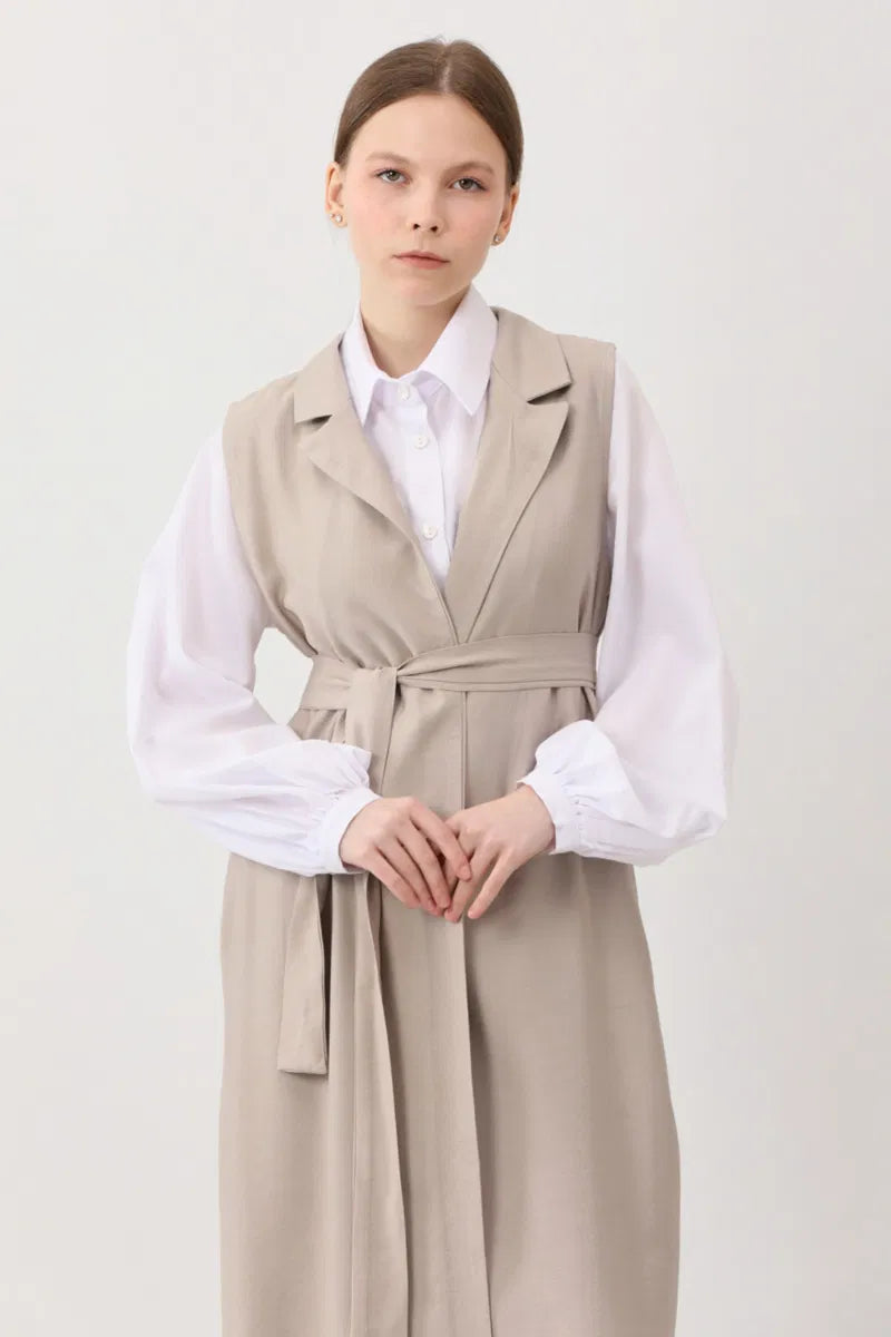 Tensel Yelekli Pantolon Takım Taş